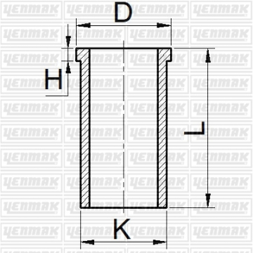 MOTOR GÖMLEĞİ MOVANO 2.5 CDTI 16V / G9U 89 Marka : YENMAK