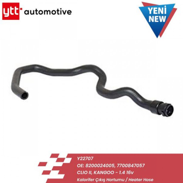 KALORİFER ÇIKIŞ HORTUMU CLIO II-KANGOO 97-12 Marka : YTT