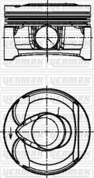 MOTOR PİSTON SEGMAN STD 207-208-308-508-3008-5008-C4-C5-DS3-DS4 Marka : YENMAK