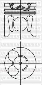 x MOTOR PİSTON SEGMAN STD 85.00 P407-307-SUCUDO-BERLINGO-C4-C5-FOCUS II-CMAX-KUG-S40 2.0HDİ-TDI Marka : YENMAK