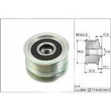 ALTERNATÖR KASNAĞI 5 KANALLI MEGANE-CLIO II-KNG-TWNG-SYMBOL II K9K-K4M 2001- Marka : ZENON