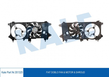 FAN MOTORU DAVLUMBAZLI FIAT DOBLO 1.3 MJET 03 1.9JTD 01 EURO III TEK MOTORLU KLİMASIZ Marka : KALE