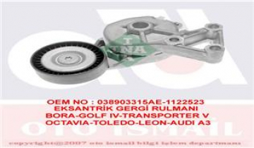 ALTERNATÖR GERGİ RULMANI KÜTÜKLÜ TRANSPORTER T5-GOLF4-BORA-SHARAN 1.9 TDI AXB-AUY-ALH Marka : INA