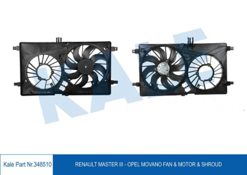 FAN MOTORU KOMPLE MASTER-MOVANO III 2.3 DCI-CDTI 10 Marka : KALE