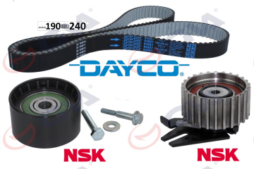 EKSANTRİK GERGİ KİTİ 190x240 BRAVO 96 DOBLO 01 MAREA 99-02 1.9JTD KTB458 KTB818 BEYAZ TEFLONLU Marka : GVA