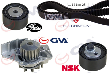 DEVİRDAİMLİ EKSANTRİK GERGİ KİTİ 141x254 DUCATO-P206-306-406-EXPERT-PARTNER-BOXER-BERL-JUMPER 2.0HDI Marka : GVA
