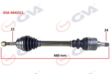 KOMPLE AKS SOL P301-ELYSEE 12- 1.6 HDI 660mm Marka : GVA