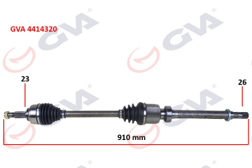 KOMPLE AKS SAĞ CLIO IV 1.5 DCI 12- 75-90HP Marka : GVA