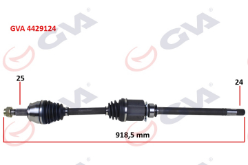 KOMPLE AKS SAĞ FIORINO-BIPPER-NEMO 1.3 MJT M/T EURO5 13- İÇ AKS KAFALI Marka : GVA
