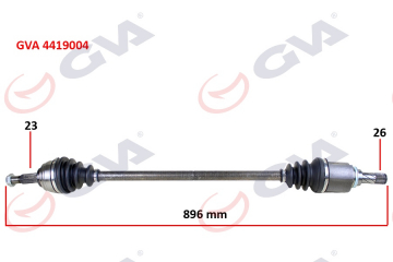 AKS ÖN KOMPLE SAĞ CLIO IV-SYMBOL 1.5DCI 12 LOGAN II-SANDERO II-STEPWAY 1.5DCI 10 STEPWAY II 1.6-16 16V Marka : GVA