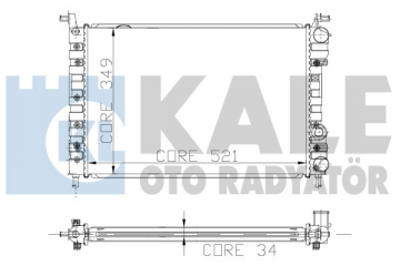 RADYATÖR PALIO-ALBEA 1.2-1.4-1.6 16V AC KLİMASIZ MEK 521x349x34 1 SIRA ALB SİSTEM Marka : KALE