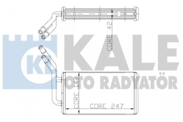KALORİFER RADYATÖRÜ TRANSİT T15 KLİMASIZ 247x147x42 2 SIRA ALB SİSTEM Marka : KALE