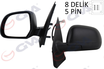 DIŞ DİKİZ AYNASI SOL DOKKER-LODGY 12 ELEKTRİKLİ ISITMALI SENSÖRLÜ KONVEKS 5 FİŞ VM-6803EHL Marka : GVA