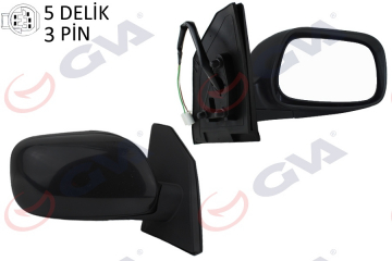 DIŞ DİKİZ AYNASI SAĞ COROLLA 02 ELEKTRİKLİ KONVEKS 3 FİŞ VM-277ER Marka : GVA