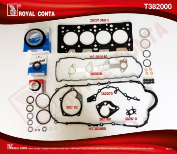 ÜST KAPAK TAKIM CONTA CLIO-MGN-KNG 1.5 DCI K9K REİNZ KEÇELİ Marka : ROYAL