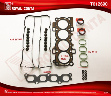 ÜST TAKIM CONTA CORTECO KEÇELİ S LASTİKLİ SKC .FIESTA VI 1.4 16V 97HP 10/08 Marka : ROYAL