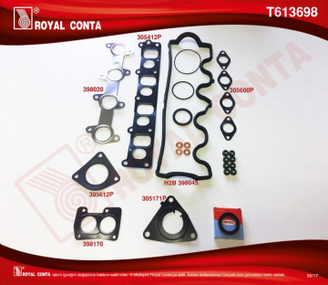 ÜST TAKIM CONTA REINZ.KEÇELİ S.LASTİKLİ DOBLO-PUNTO 1.9JTD 182.B9.00/188.A2.00 4081111 MOT.İTİBAR Marka : ROYAL