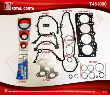 TAKIM CONTA PALIO-ALBEA-PUNTO-LINEA 1.4 8V 77 HP Marka : ROYAL