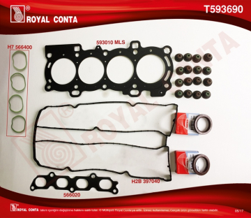 ÜST TAKIM CONTASI CORTECO KEÇELİ SUB.LASTİKLİ FOCUS II 1.6 16V 03-07 100HP Marka : ROYAL