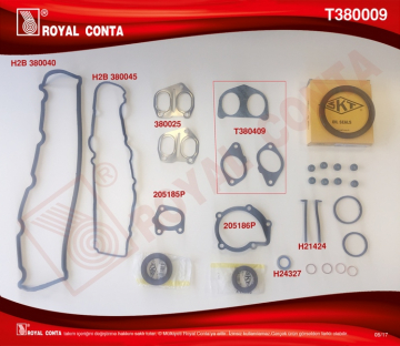 MOTOR TAKIM CONTA SKT KEÇELİ LASTİKLİ PARTNER-BERLINGO-C15-JUMPY-XSARA 1.9 DW8 Marka : ROYAL