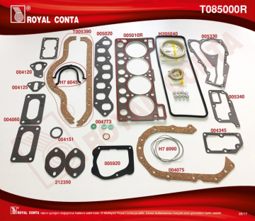 MOTOR TAKIM CONTA SÜPER SKT KEÇELİ SUBP.LAST R9 BROADWAY-R19 1.4 KARBÜRATÖRLÜ Marka : ROYAL