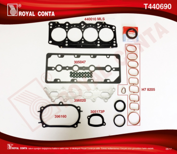 ÜST TAKIM CONTA KEÇELİ PALIO-GRANDE PUNTO-LINEA 1.4 16V Marka : ROYAL