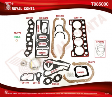 MOTOR TAKIM CONTA SKT KEÇELİ SUBP.LAST R9 BROADWAY-R19 1.4 KARBÜRATÖRLÜ Marka : ROYAL
