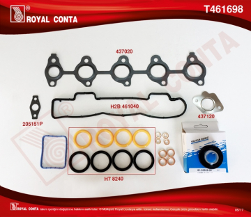 ÜST TAKIM CONTA KEÇELİ LASTİKLİ PARTNER-P307-P308-P407-BERLINGO-C3-C4-C5 1.6 HDI 90-110 HP Marka : ROYAL