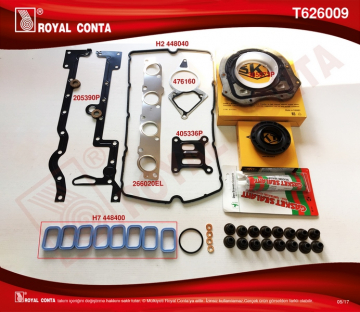 MOTOR TAKIM CONTA SKT KEÇE SUBAP LAS SKC SİZ BOXER-JUMPER 2.2 HDİ 100/120 P22DTE Euro4 Marka : ROYAL