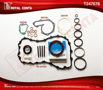 ALT TAKIM CONTA SKT KEÇELİ CLIO-MGN-R19-EXP 1.9 D F8Q Marka : ROYAL