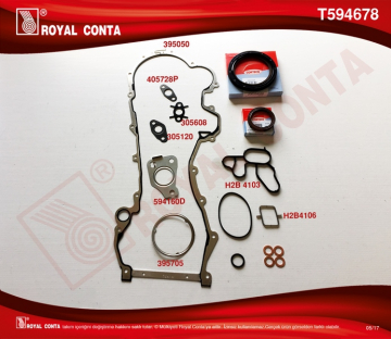 ALT TAKIM CONTASI CORTECO KEÇELİ DOBLO-PUNTO-500 1.3MTJ 10 199.A3/A9/B1/B4-223.A9 Marka : ROYAL