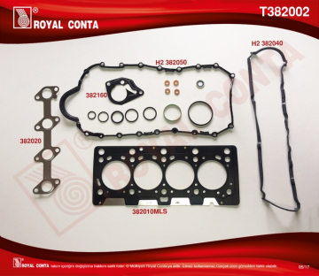 MOTOR TAKIM CONTA ÇOK KATLI ÇELİK CLIO-MGN-KNG 1.5 DCI K9K Marka : ROYAL