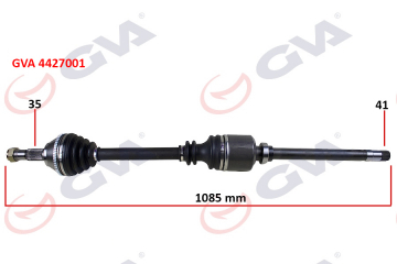KOMPLE AKS SAĞ DUCATO-BOXER-JUMPER 2.5 D 94-02 18Q 1085mm Marka : GVA