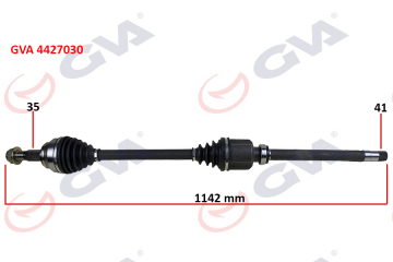 KOMPLE AKS SAĞ DUCATO-BOXER-JUMPER 2.2 MJTD-2.3 MJTD 06- 1142mm Marka : GVA