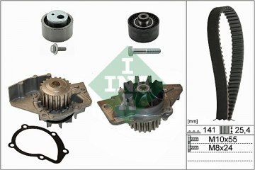 DEVİRDAİM EKSANTRİK GERGİ SETİ SCUDO 99-06 206-306-307-406-607-806-EXPERT-BERLINGO-C4-C5 EVASION-JUMPY-XSARA-ZETA 2.0 2.2 JTD Marka : INA