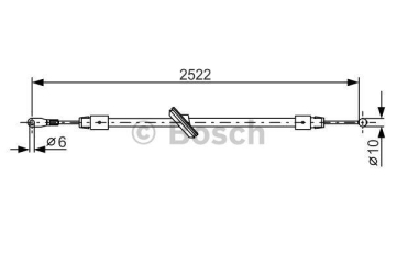 FREN HALATI ON DINGIL 4325mm MERCEDES SPRINTER 906 06 . VW CRAFTER 06 Marka : BOSCH