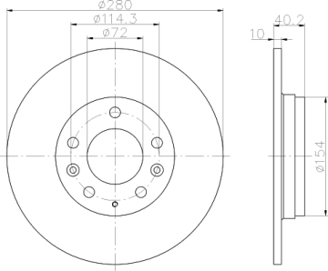 ARKA FREN AYNASI MAZDA 6 1.8/2.0/2.0DI/2.3 02- PREMACY 1.8/2.0TD 00-05 Marka : BOSCH