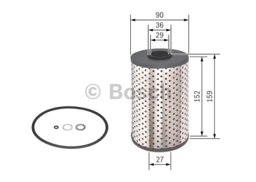YAG FILTRESI BMW M51 D25 E34 E36 RANGE ROVER 2 P38A 2.5 D 94 02 OPEL OMEGA B 94 03 Marka : BOSCH
