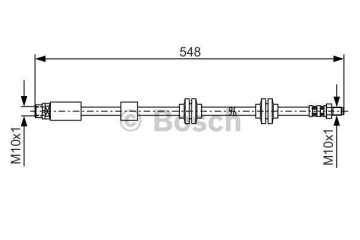 FREN HORTUMU ON 545mm BMW E81 E87 E88 E82 E90 E91 E92 E93 Z4 E89 04 13 Marka : BOSCH
