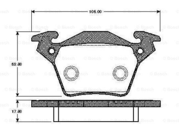FREN BALATASI ARKA MERCEDES VITO 638 96 03 Marka : BOSCH
