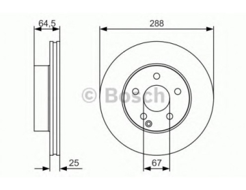 FREN DISKI ON MERCEDES C-CLASS W204 S204 C204 Marka : BOSCH