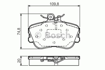 FREN BALATASI ON MERCEDES C-CLASS W202 94 00 S202 96 01 Marka : BOSCH
