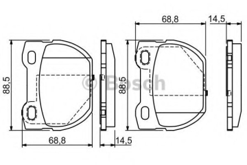 FREN BALATASI ARKA DEFENDER CABRIO 90 16 PICK UP 98 16 STATION WAGON 90 16 Marka : BOSCH
