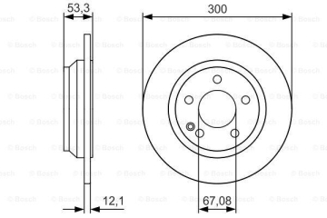 FREN DISKI ARKA MERCEDES VITO W447 14 Marka : BOSCH