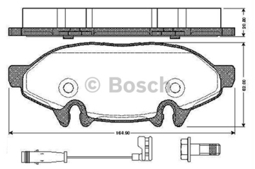 FREN BALATASI ON MERCEDES VIANO W639 03 VITO W639 03 Marka : BOSCH