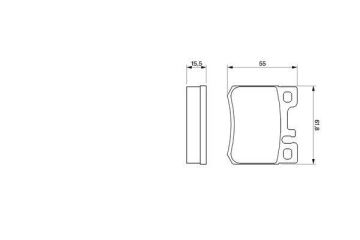 FREN BALATASI ARKA MERCEDES W202 W124 Marka : BOSCH