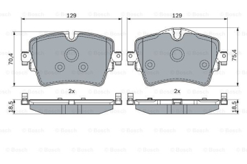 FREN BALATASI ON BMW F40 F45 F46 F48 F39 G30 G01 G02 Z4 G29 MINI F60 F54 Marka : BOSCH