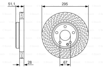 FREN DISKI ON MERCEDES X117 C117 W176 W246 X156 Marka : BOSCH