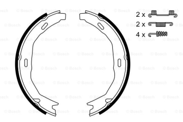 FREN BALATASI ARKA PARK FRENI MERCEDES W204 S204 C204 A207 Marka : BOSCH
