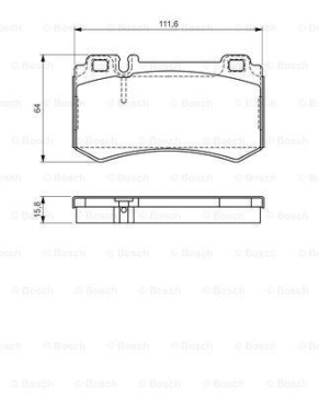 FREN BALATASI ARKA MERCEDES AMG C219 W211 W220 Marka : BOSCH